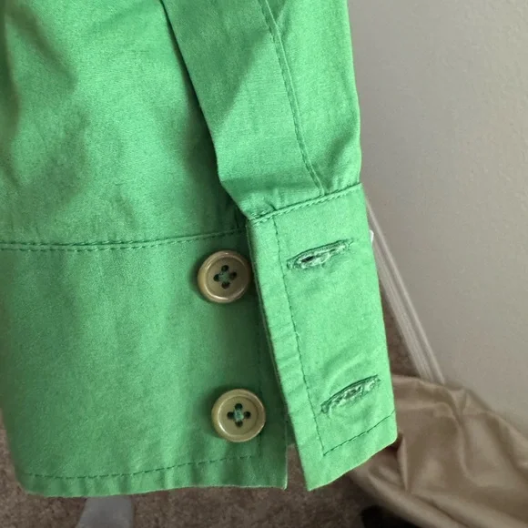 eShakti Vibrant Green Long Sleeve Dress - Picture 3 of 5